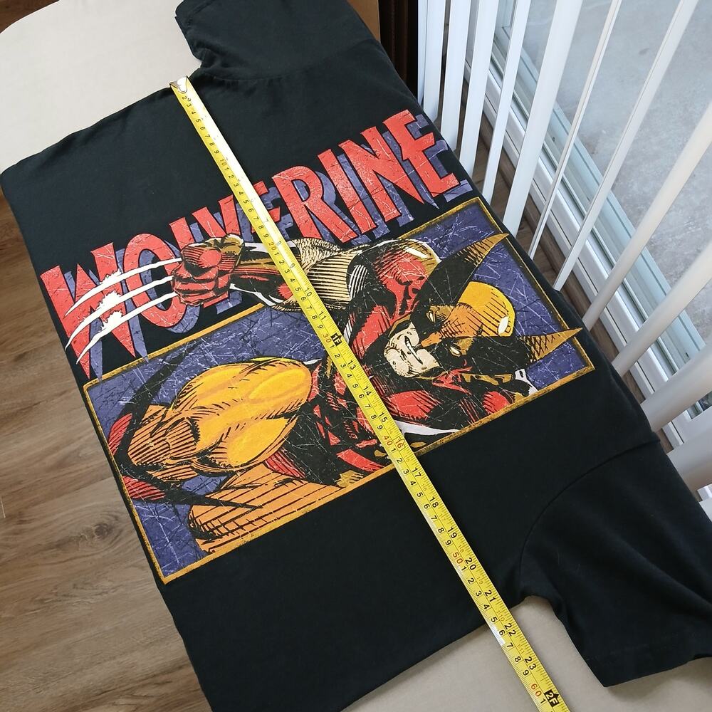 Marvel Wolverine T-shirt Unisex Large (42 /44) black graphic print X-men comic - Picture 7 of 9